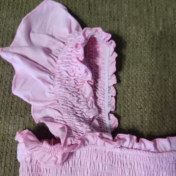 Pink Ruffled Sun Dress - Picture 3 of 5